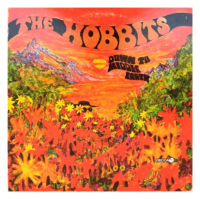 THE HOBBITS DOWN TO MIDDLE EARTH 12″ Album Psychadelic Pop Rock 1967 DISC: VG