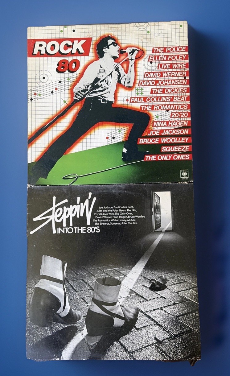 NEW WAVE Vinyl Lot 2 LP Compilation ROCK 80 / Steppin In To The 80’s CBS 80’s