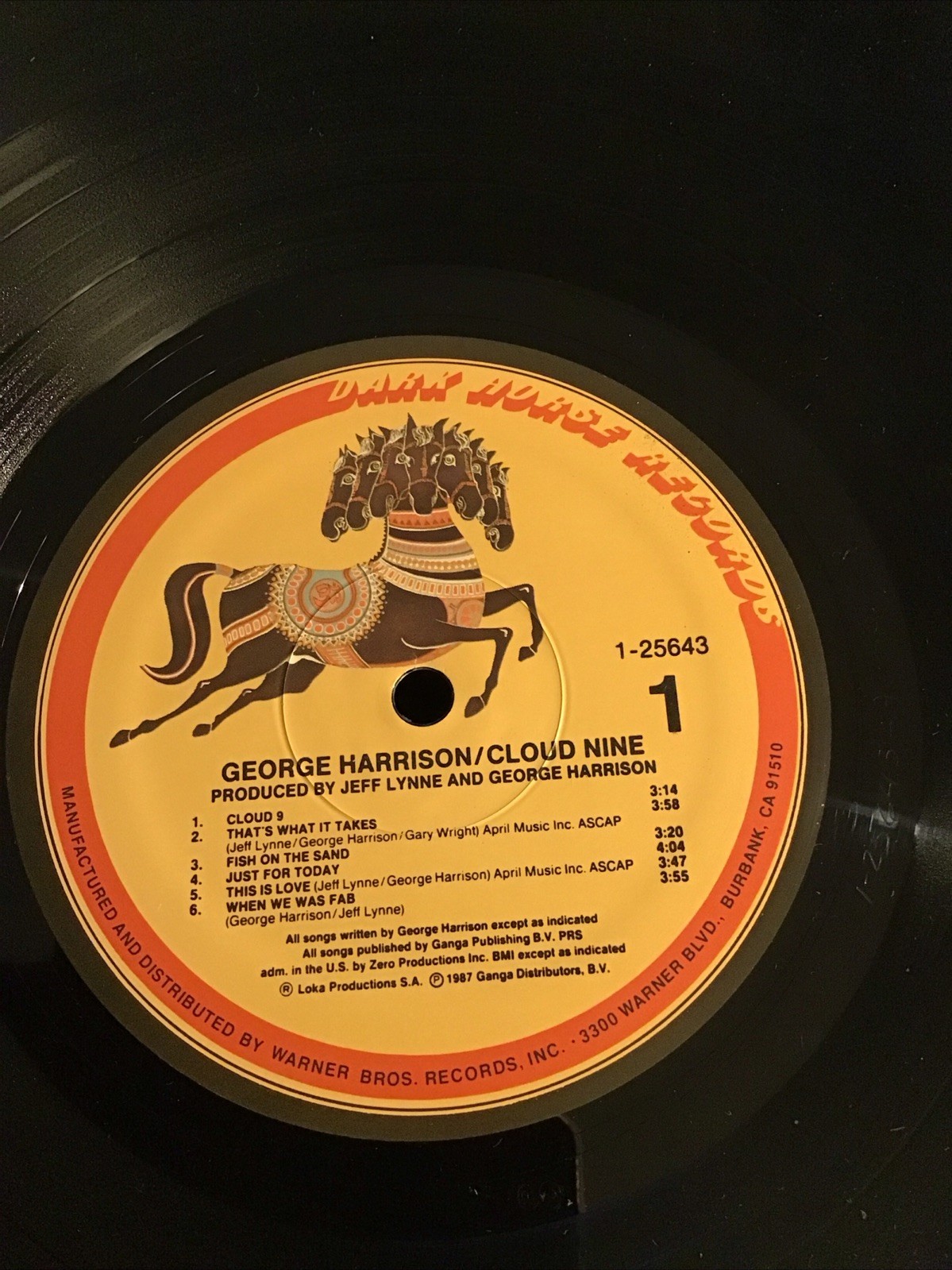 vinyl records- George Harrison- Cloud Nine- Original 1987 Pressing- 925643-1