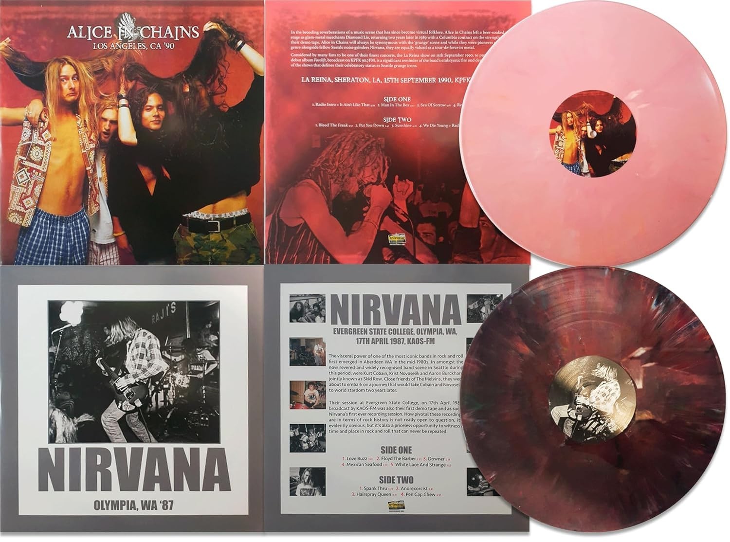 Nirvana / Alice In Chains / Pearl Jam / Soundgarden – Live Grunge 5 LP Vinyl