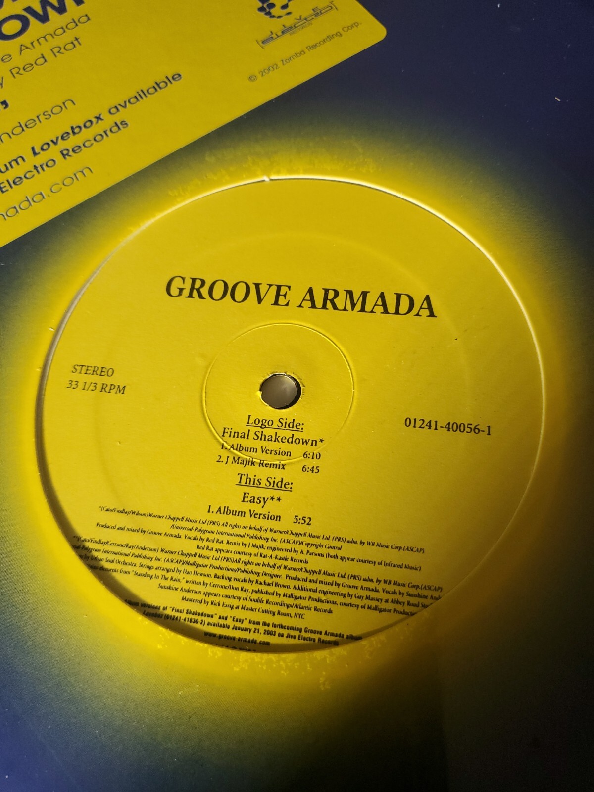 Groove Armada – Final Shakedown / Easy – 12 Inch Single – US Pressing
