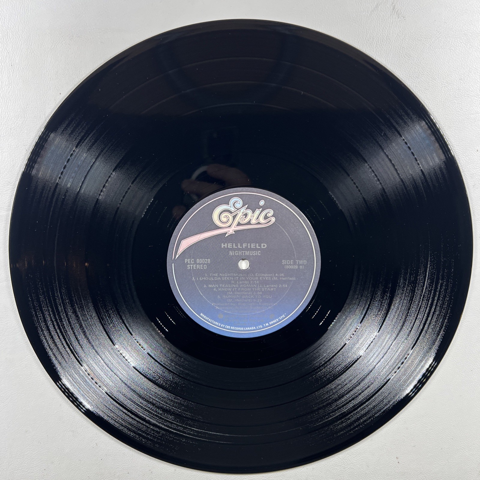 Hellfield – Nightmusic LP Epic PEC 80028 EX 1979 Canada Caroline Crazy