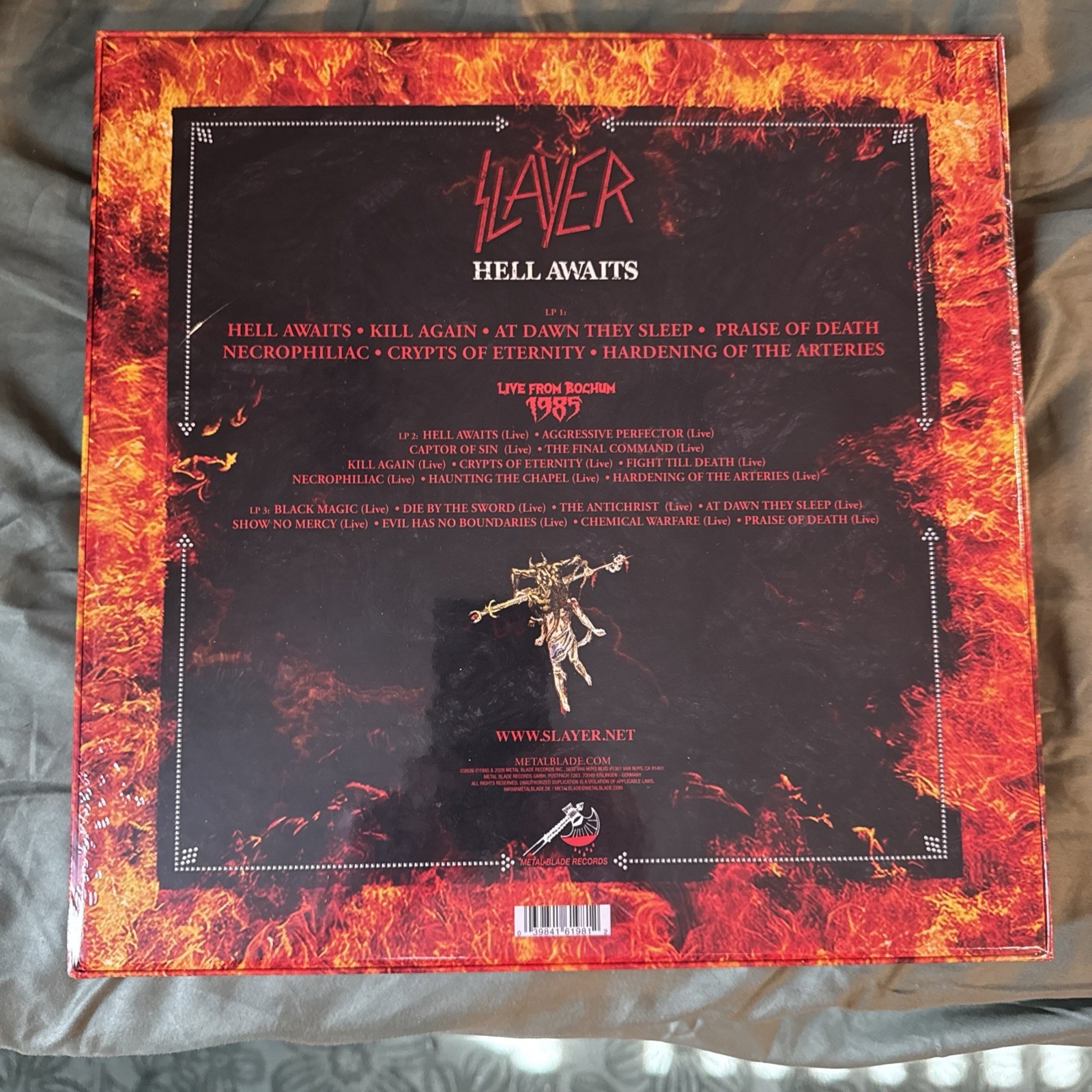 Slayer ‘Hell Awaits’ 40th Anniversary Vinyl Box set Sealed