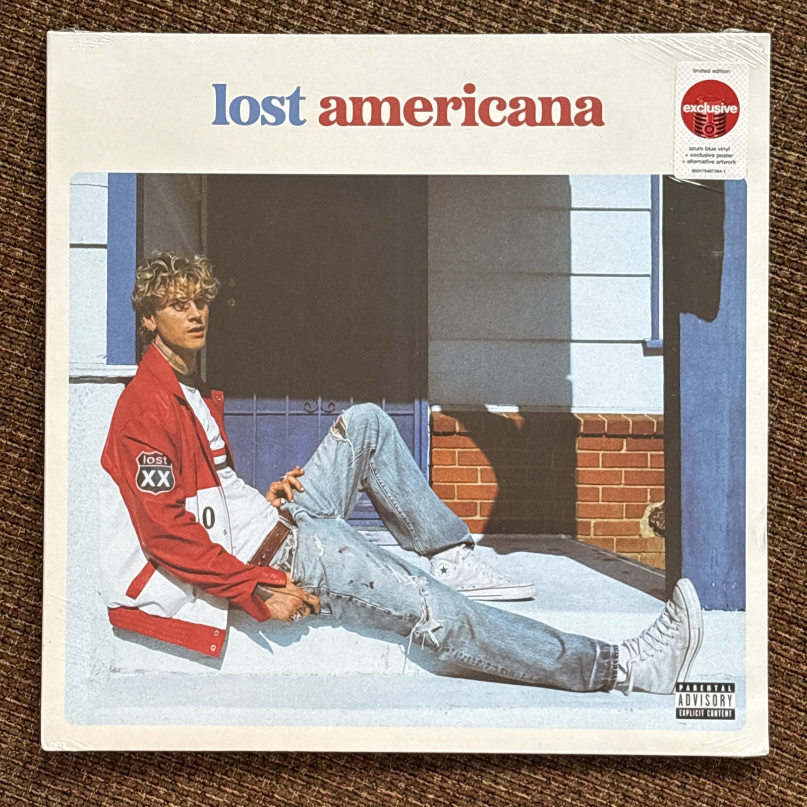 Machine Gun Kelly lost americana Azure Blue Color Vinyl LP + Poster NEW SEALED