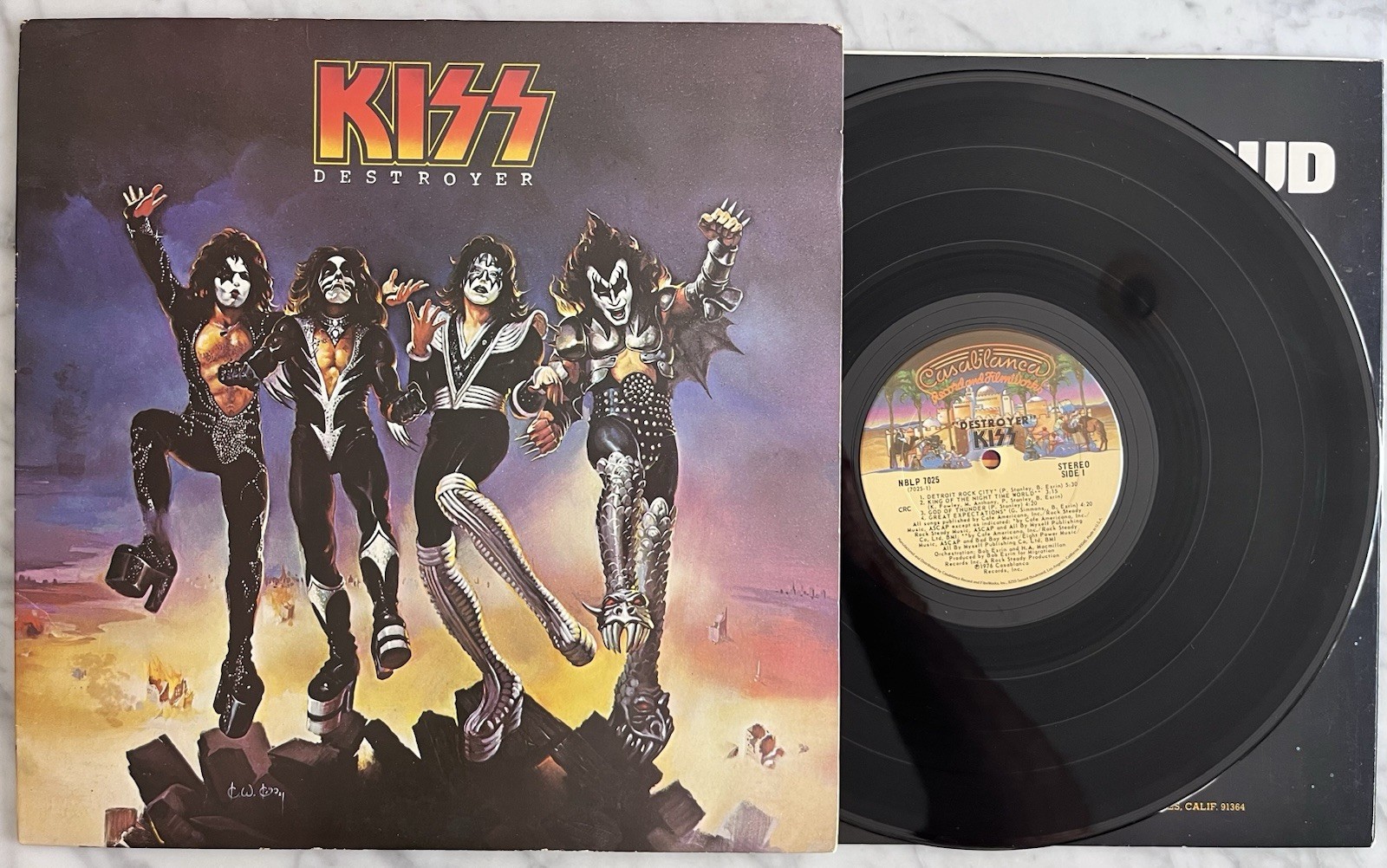 Kiss Destroyer Vinyl Record Album LP 1976 Repress EX NICE