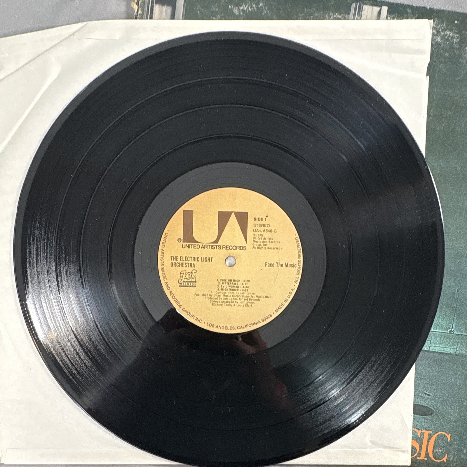 Electric Light Orchestra Face The Music LP Vinyl United Artists UA-LA546-G 1975