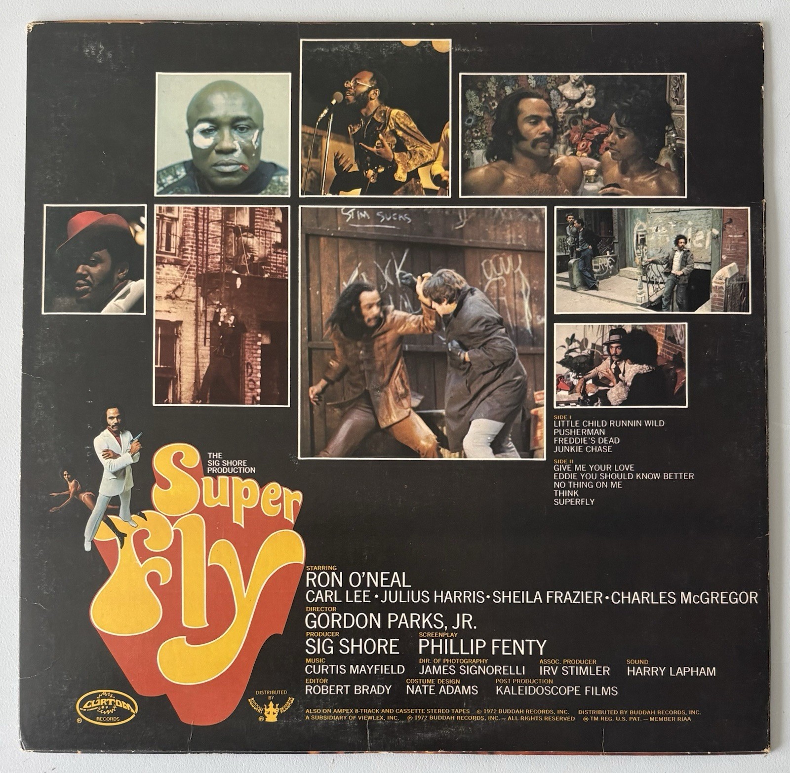 Curtis Mayfield – Superfly Soundtrack 1972 1st Curtom CRS-8014 Die-cut Vinyl LP