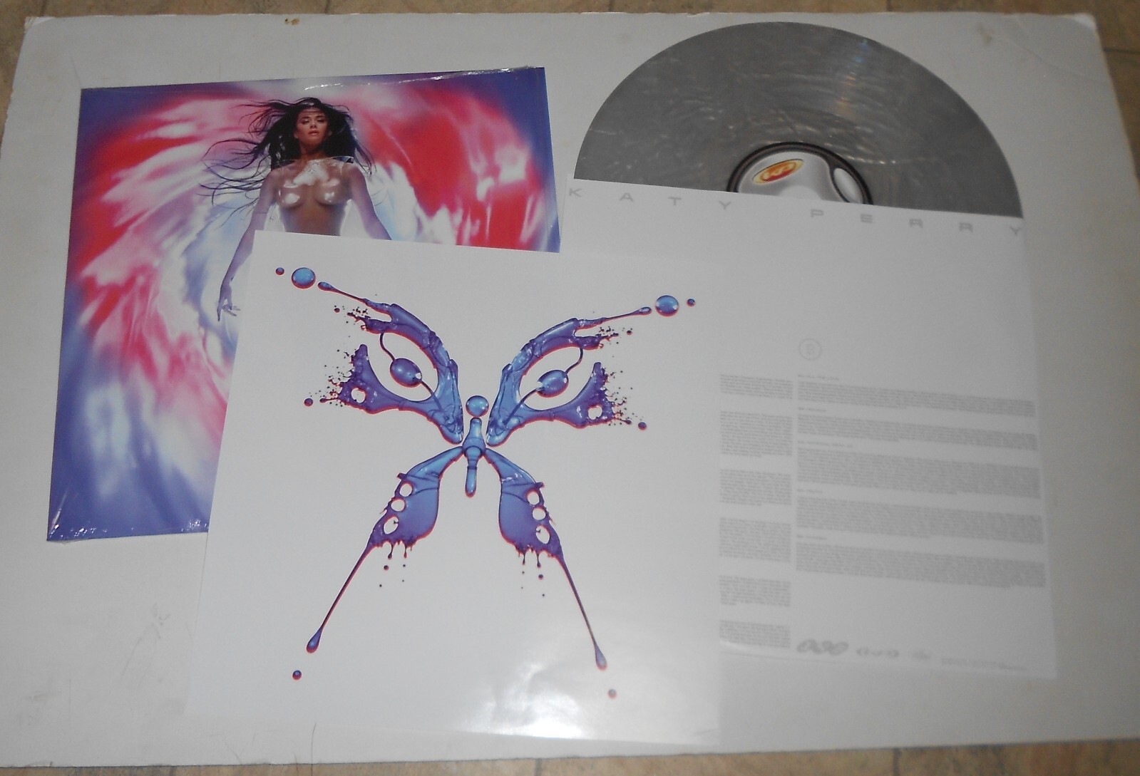 Katy Perry 143 Silver Swirl Vinyl LP NEVER PLAYED