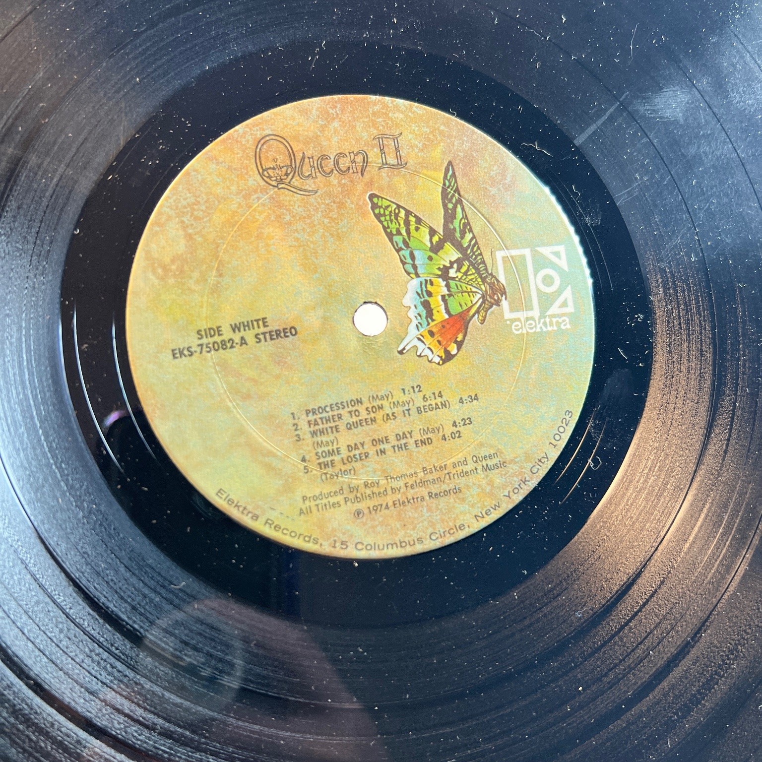 Queen – Queen II LP Record 1974 Elektra Rock 33 RPM US Press