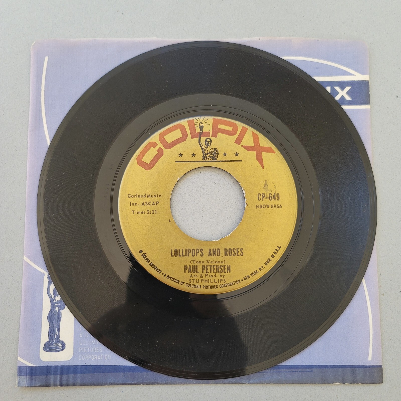 Colpix Records – Paul Petersen – Please Mr. Sun / Lollipops And Roses – 45RPM