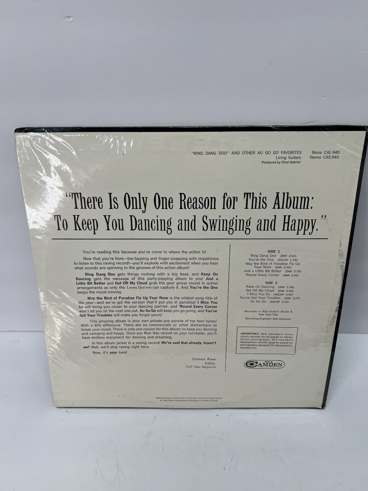 Living Guitars – Ring Dang Doo – 1966 – RCA Camden CAL-940 NEW Sealed VIntage