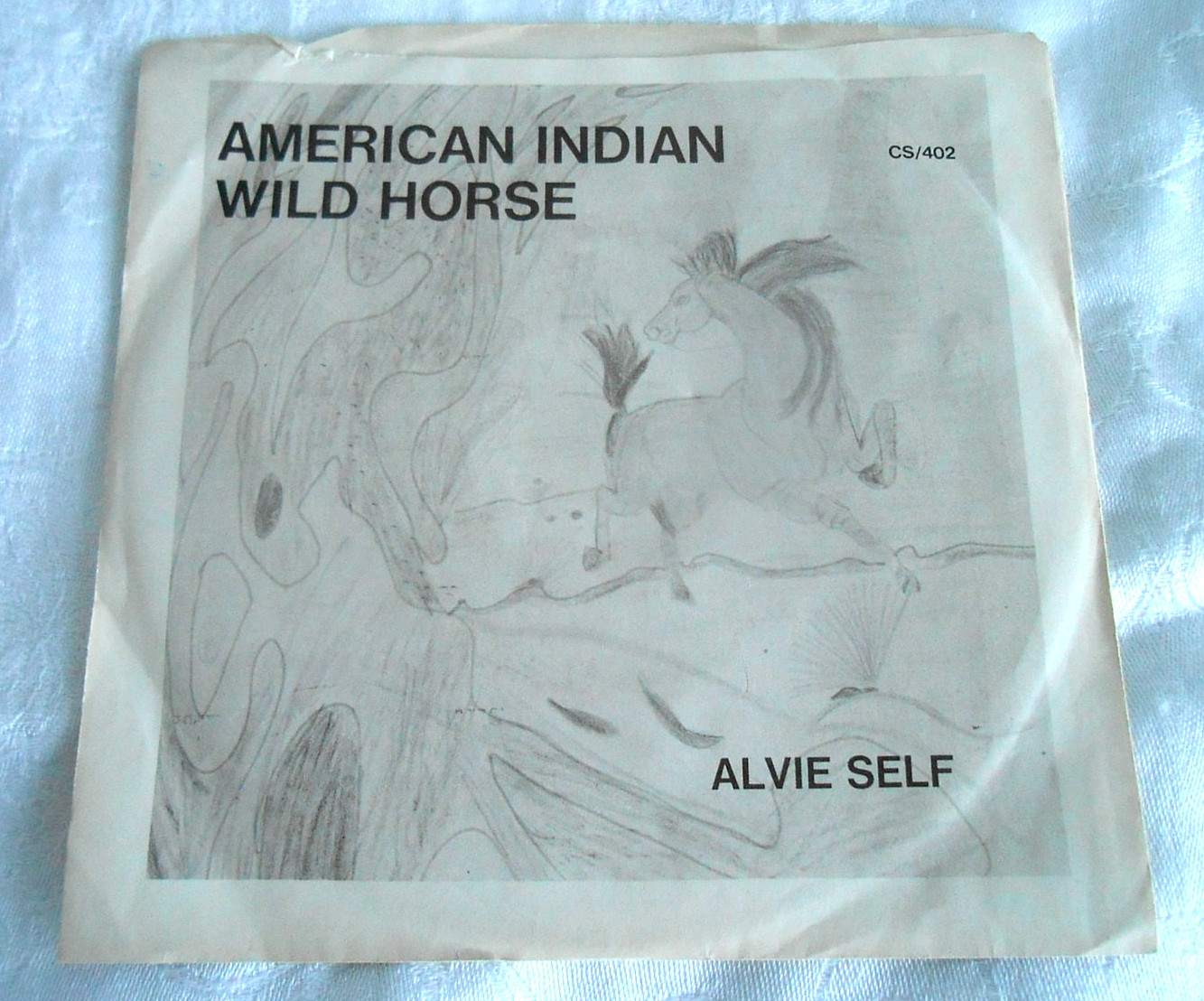ALVIE SELF American Indian 45 NM w/PS ultra rare private country SIGNED??