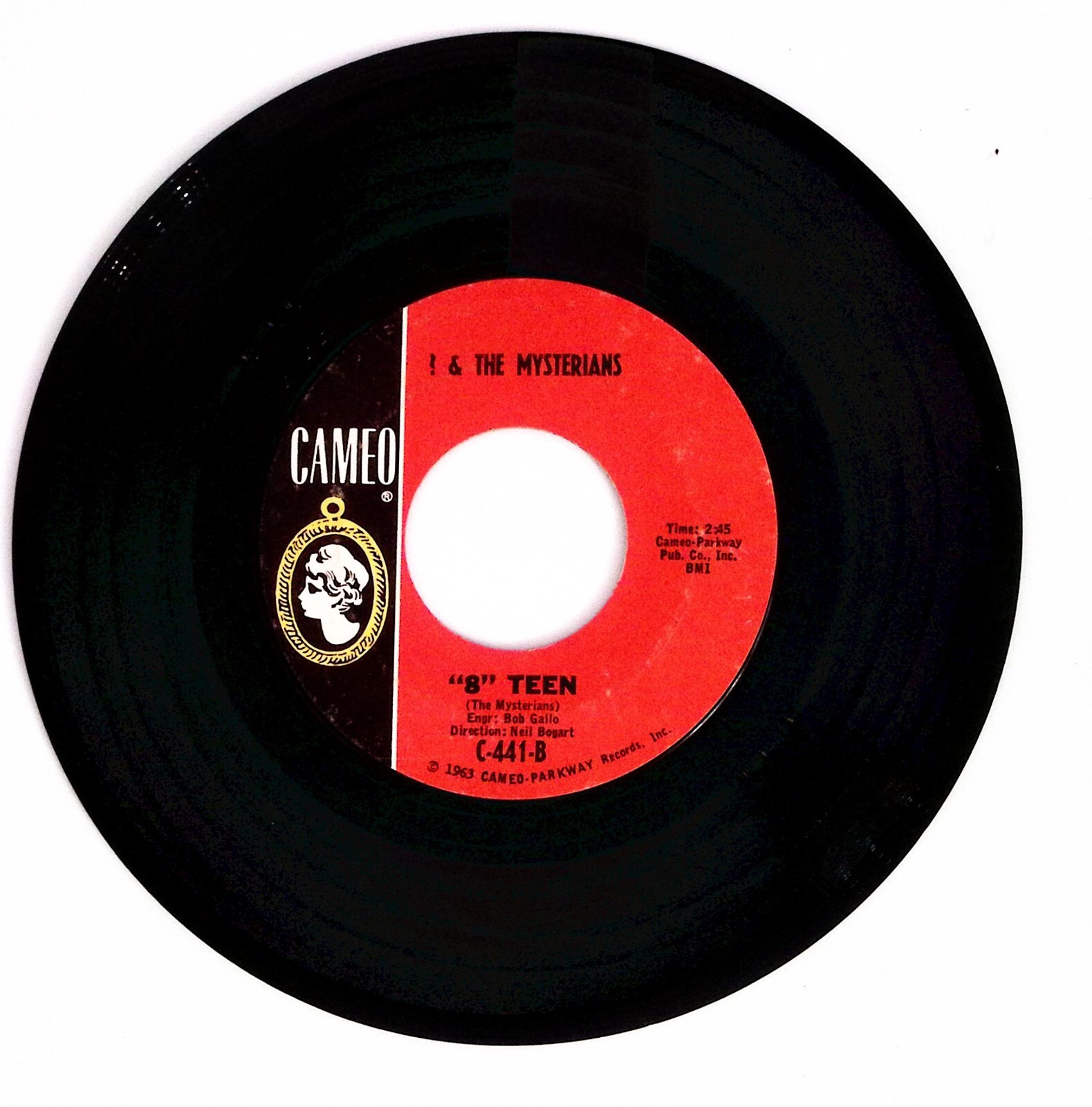 I & THE MYSTERIANS I NEED SOMEBODY/ “8” TEEN CAMEO RECORDS VINYL 45 70-107