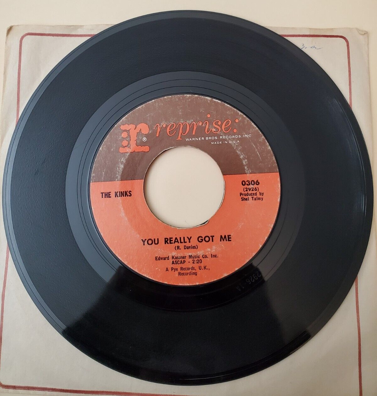 Kinks YOU REALLY GOT ME / IT’S ALL RIGHT (ROCK N ROLL 45) #0306 PLAYS VG+