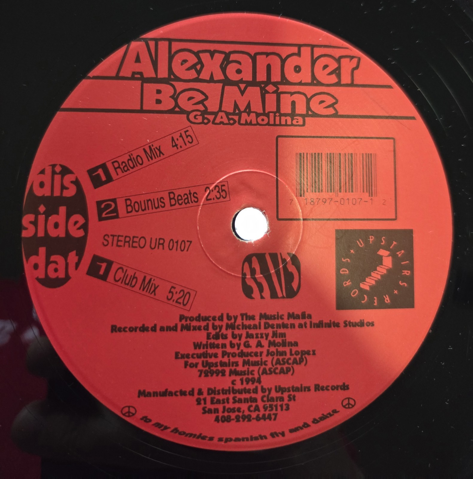 Alexander-Be Mine 12” FREESTYLE RARE