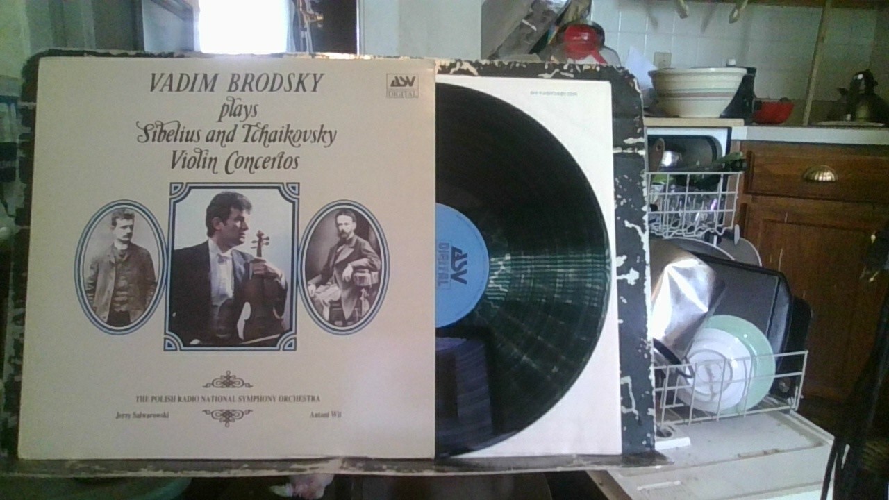 Vadim Brodsky Plays Sibelius & Tchaikovsky LP Polish Radio National Orchestra