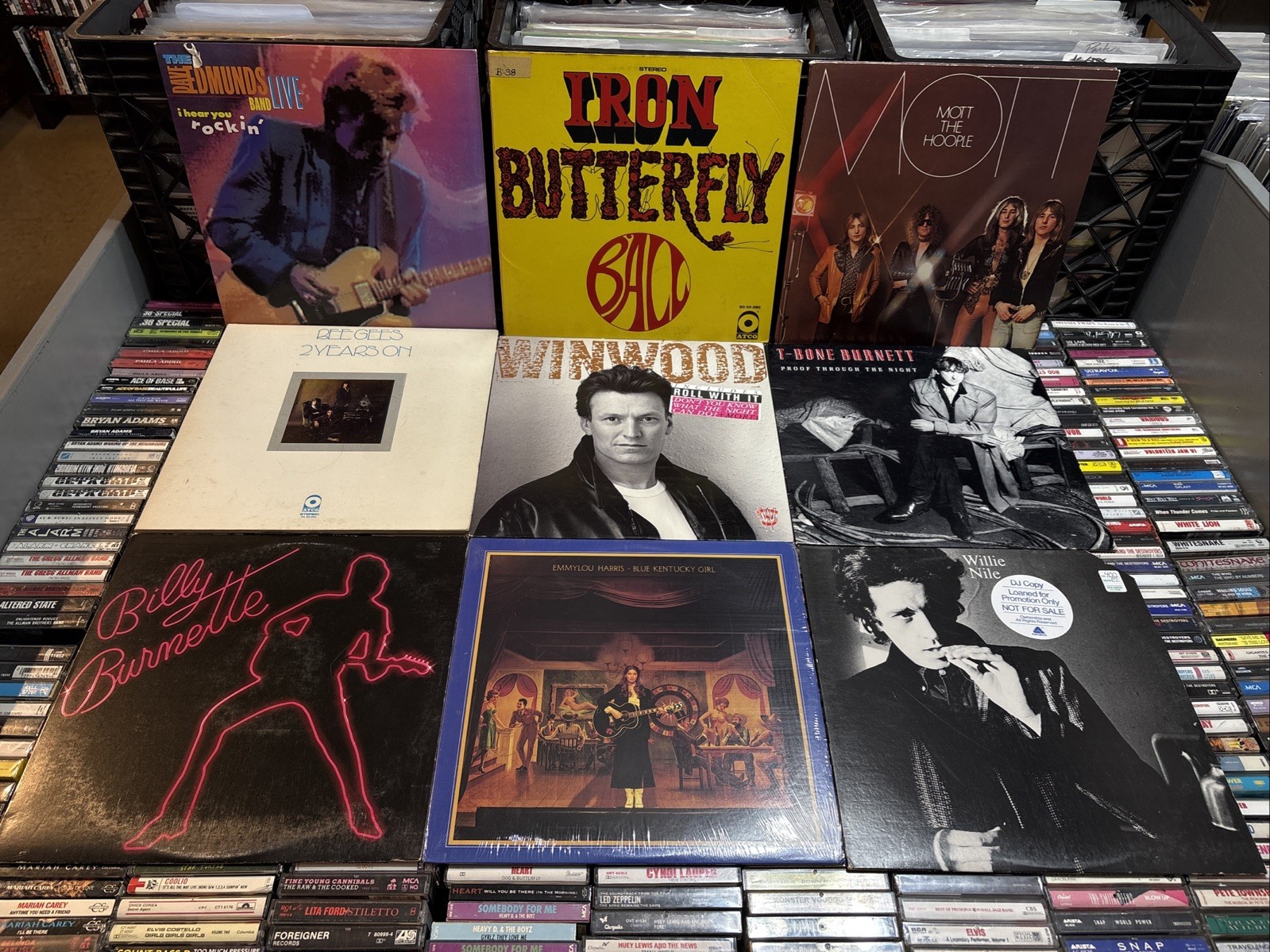 Rock / Pop 9x VINYL LP RECORD ALBUM LOT VG+