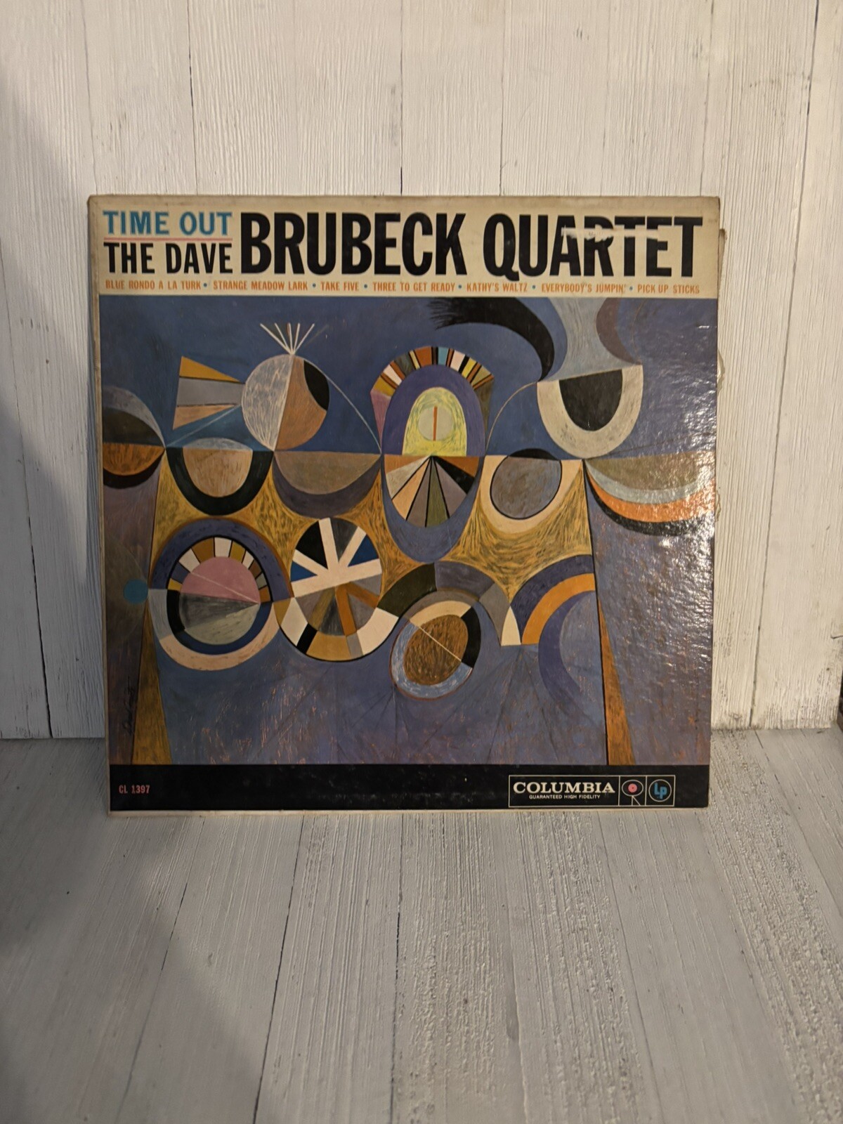 Dave Brubeck Quartet Time Out LP Record Album Vinyl 6 Eye Red Label