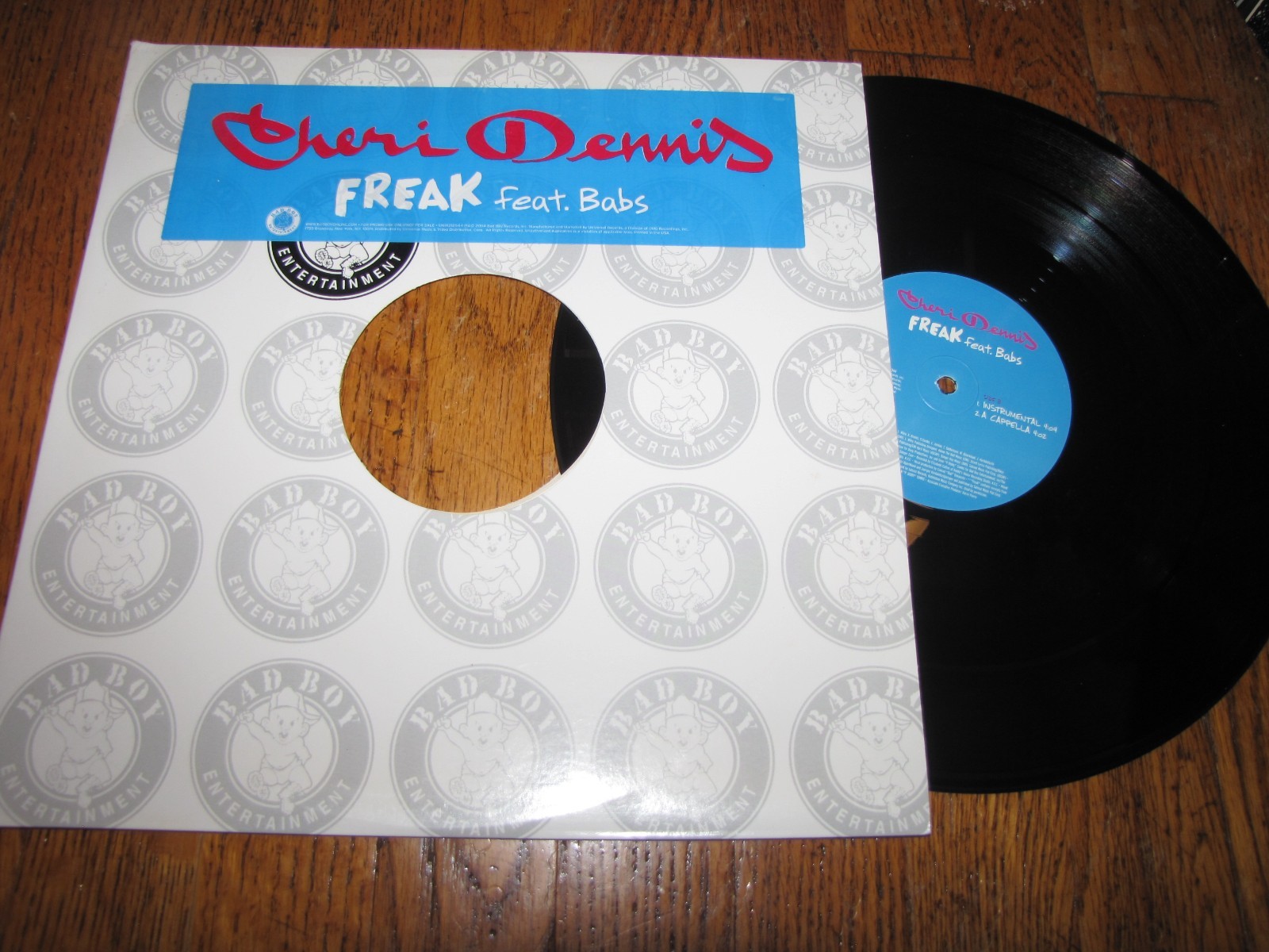 CHERI DENNIS – FREAK FEAT. BABS – BAD BOY ENTERTAINMENT 12″ SINGLE