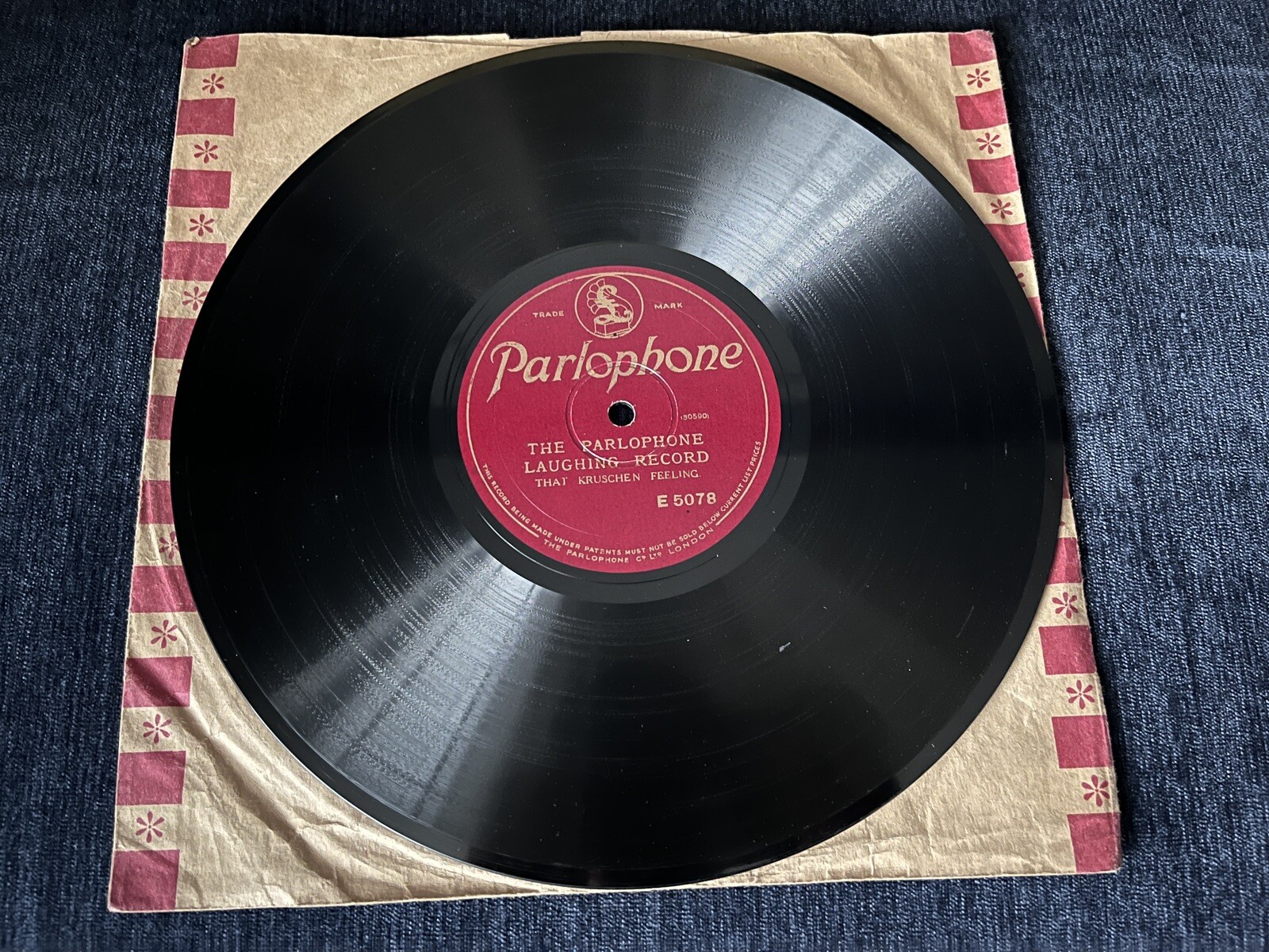 78 That Kruschen Feeling The Parlophone Laughing Record / The Middy March 1923