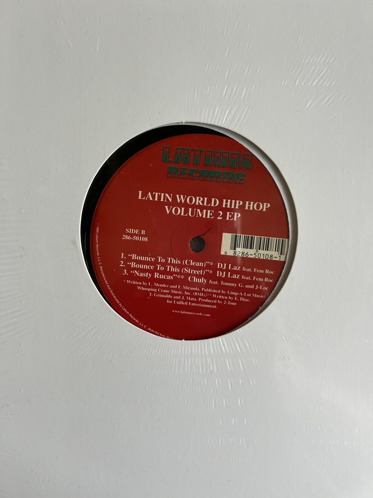 VARIOUS ARTISTS – LATIN WORLD HIP-HOP VOL. 2 EP 1999 Latium Records Sealed