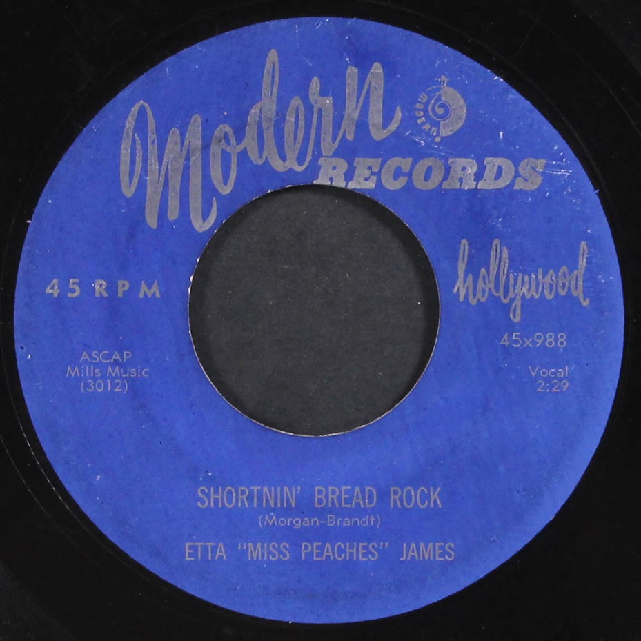 ETTA JAMES: shortnin’ bread rock / tears of joy MODERN 7″ Single 45 RPM