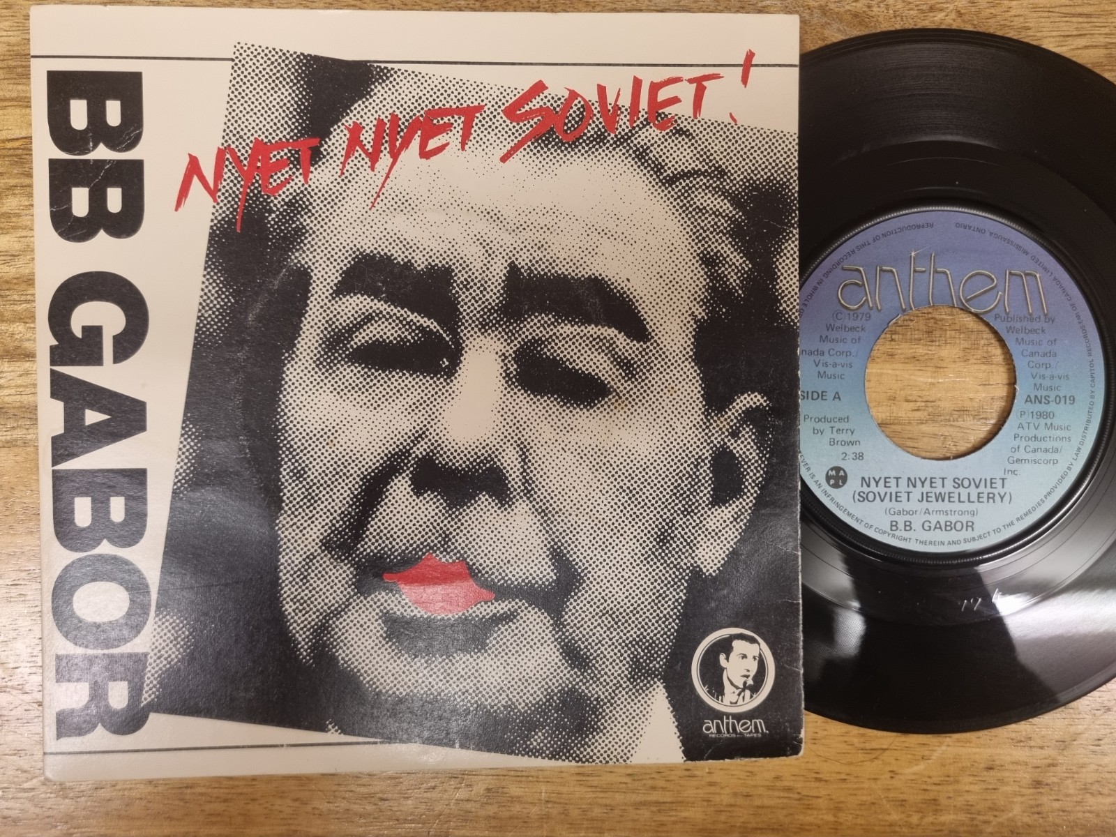 B.B. Gabor – Nyet Nyet Soviet 1980 7” Anthem – ANS-019 New Wave Canada