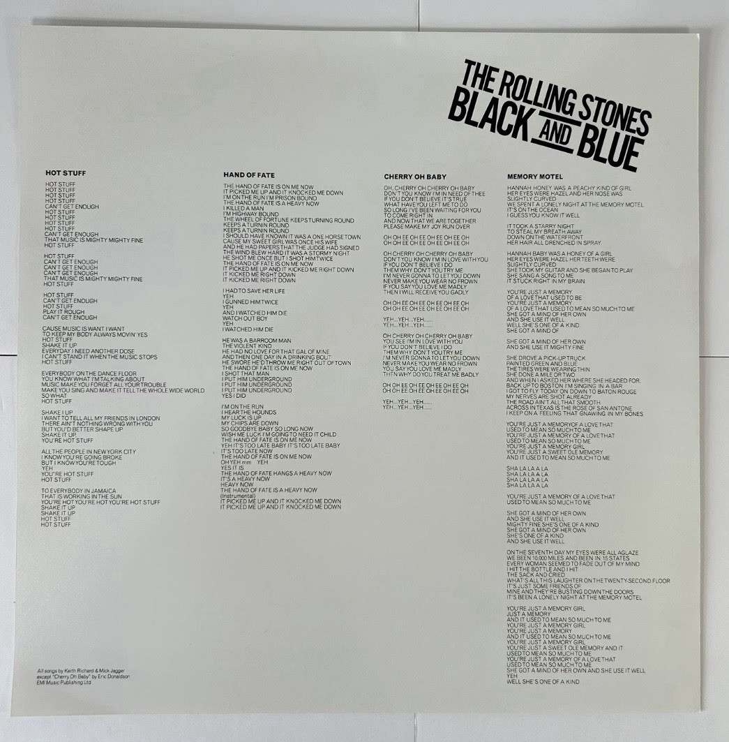The Rolling Stones 🎸- Black & Blue ✅ Bad World Liquid Filled Vinyl 🎵