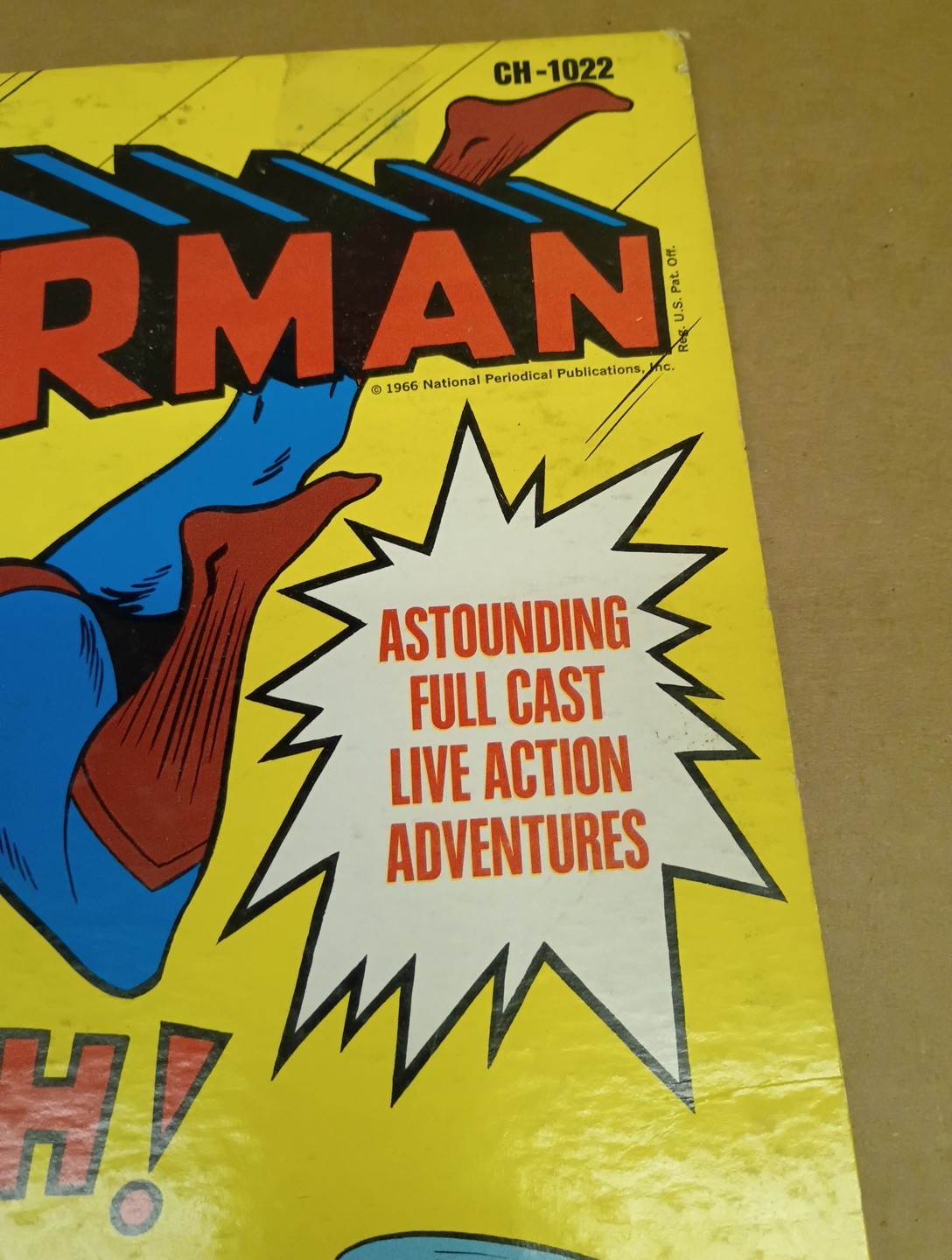 The Official Adventures–Superman LP 1966 LEO THE LION/MGM CH-1022