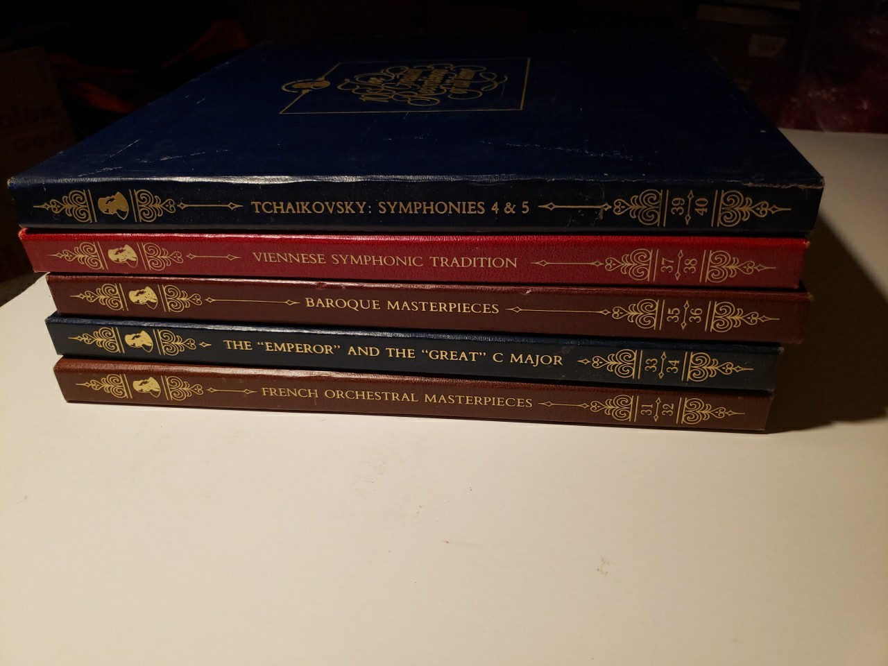 Lot Of 5 -2 LP Box Sets 100 Greatest Recordings Of All Time #’s 31-40 Red Vinyl