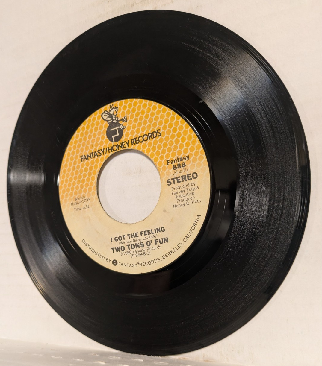 45 ~Two Tons O’ Fun: “Just Us / I got the feeling” 1980 (EX)