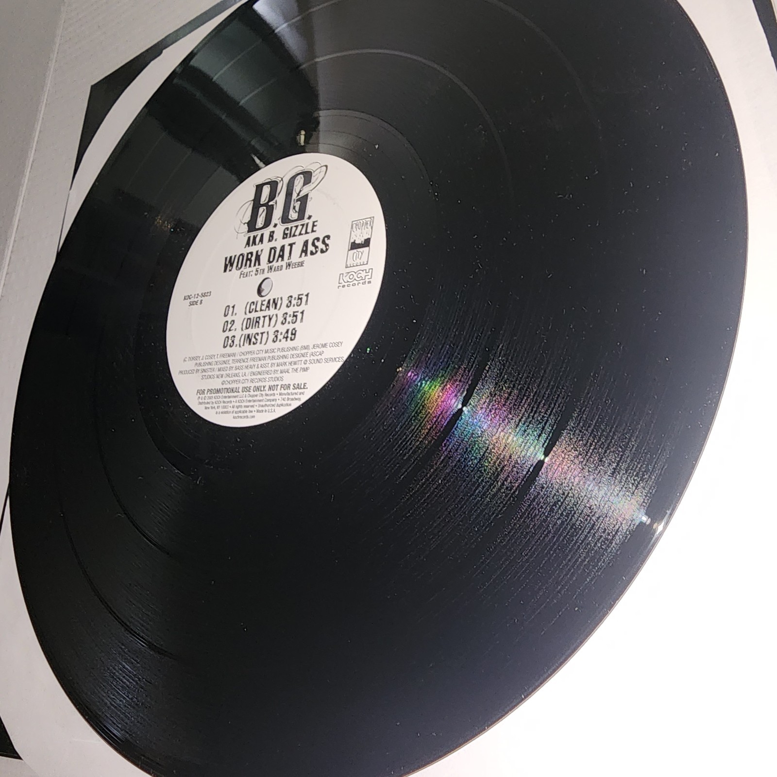 B.G., Fool With It Work That Ass 12″ Very Good Condition Vinyl Promo 3959932903