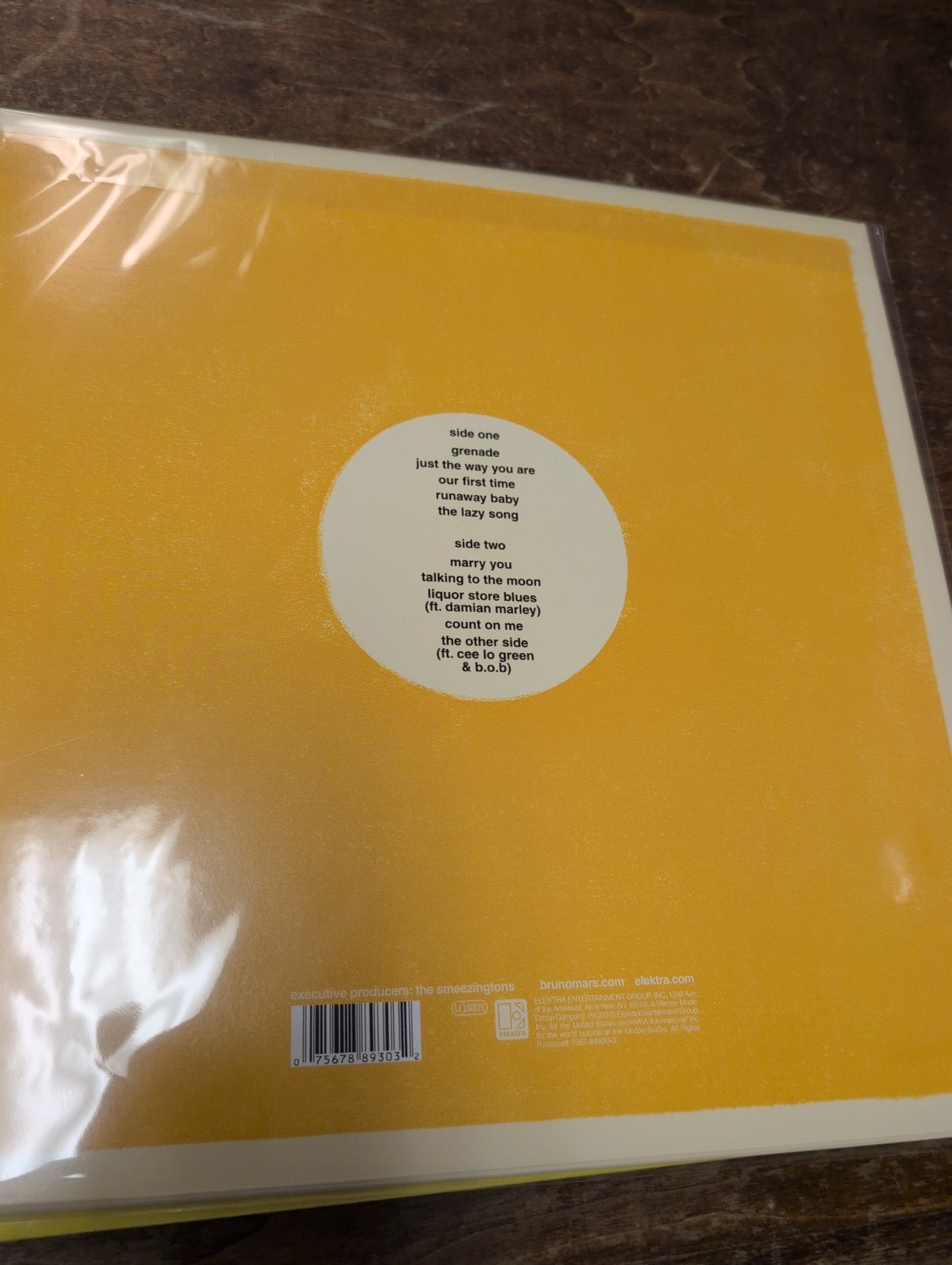 BRUNO MARS – DOO WOPS & HOOLIGANS LP BRAND NEW VINYL SEALED (YELLOW)