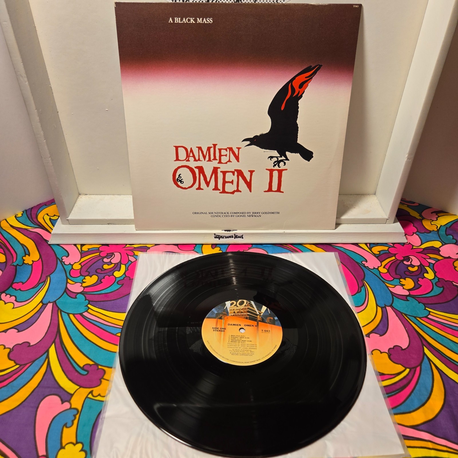 Damien Omen II Soundtrack Jerry Goldsmith 1978 LP 20th Century Fox Horror NM