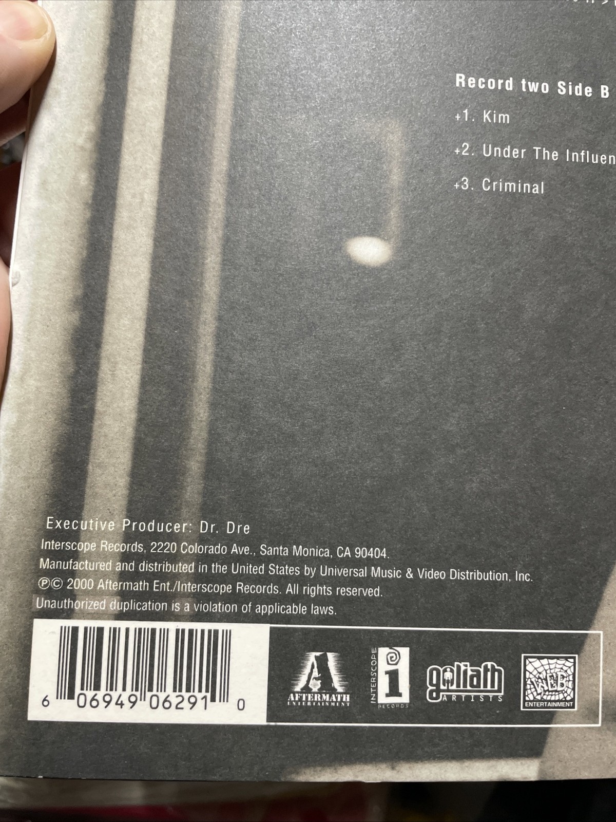 Eminem – The Marshall Mathers LP Inter Records 2000 Us With Engraving Rap Vinyl