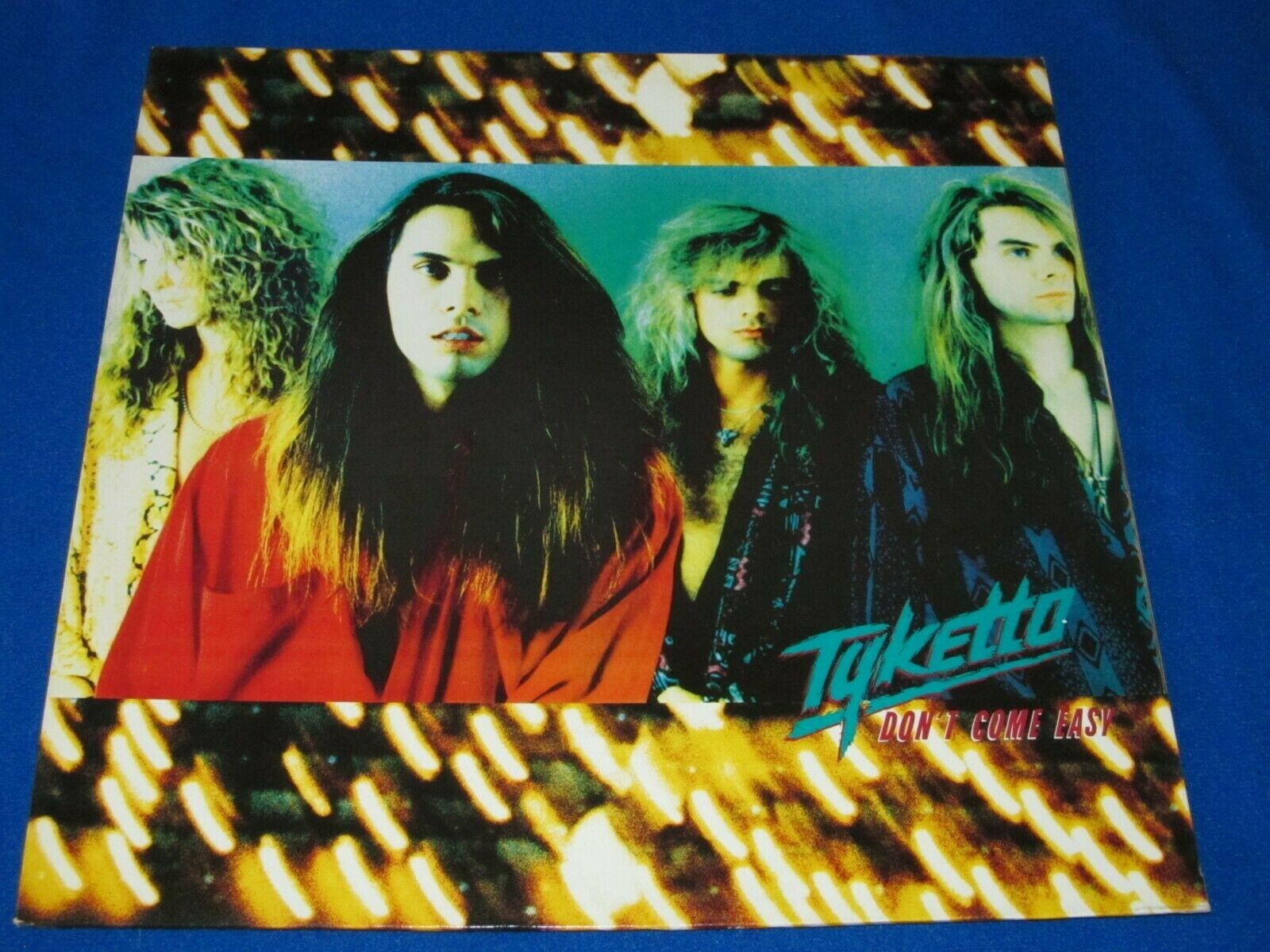 TYKETTO DON’T COME EASY 1991 Vinyl LP Original RARE HARD ROCK WARRANT