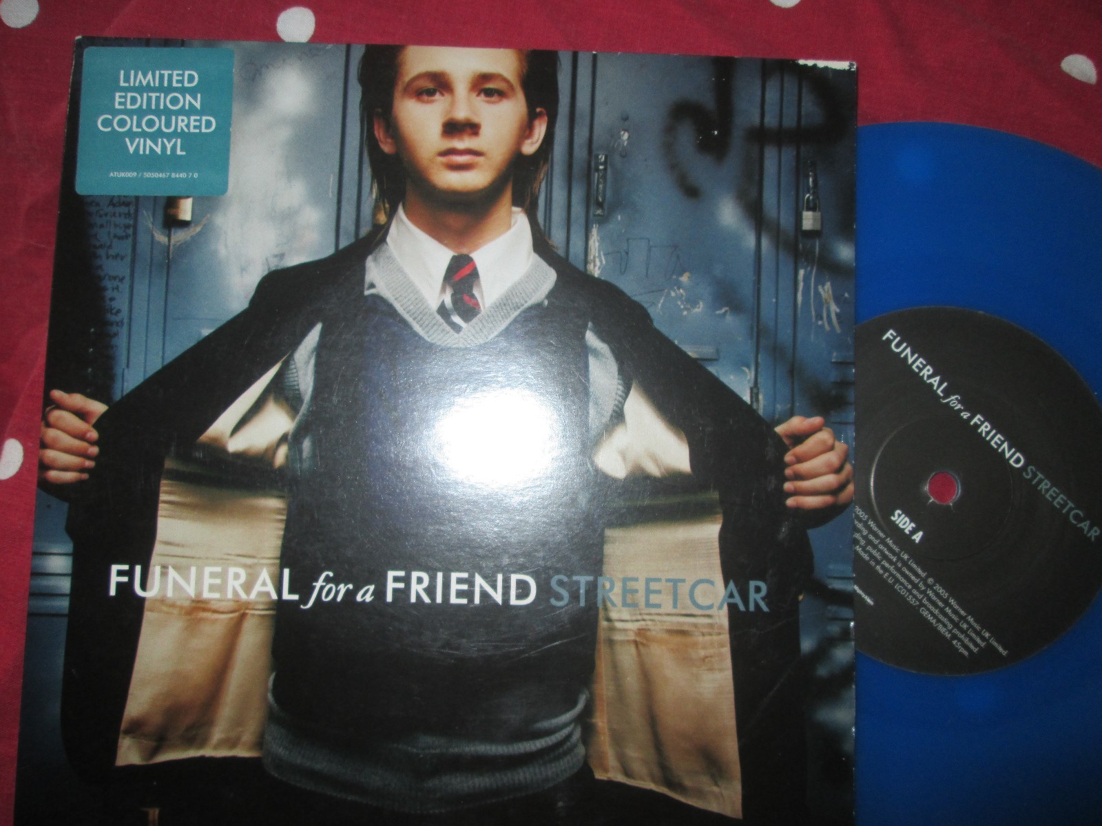 Funeral For A Friend Streetcar Atlantic Records ATUK 009 UK 7″ BLUE Vinyl Single