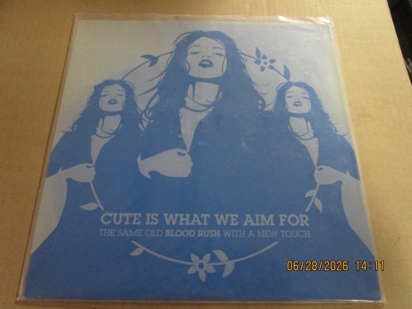 CUTE IS WHAT WE AIM FOR Same Old Blood Rush TEST PRESSING LP Used! 2014 ETR047