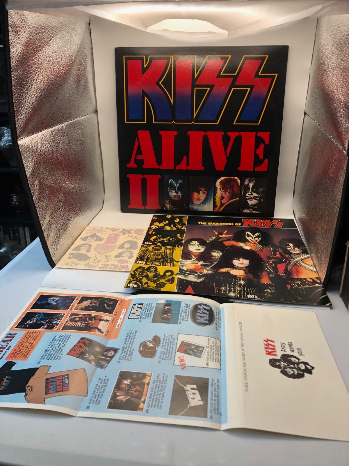 Kiss Alive II Vintage 1977 2X Vinyl LP Casablanca Record NBLP-7076-2 Excellent