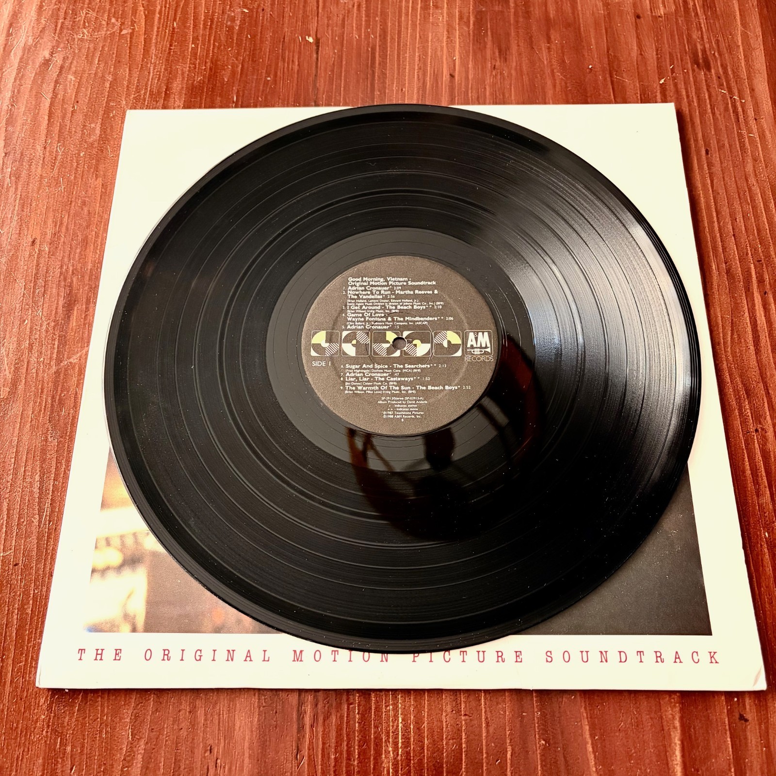 Good Morning Vietnam / Movie Soundtrack ~ Vinyl LP (1988) A&M Records SP 3913