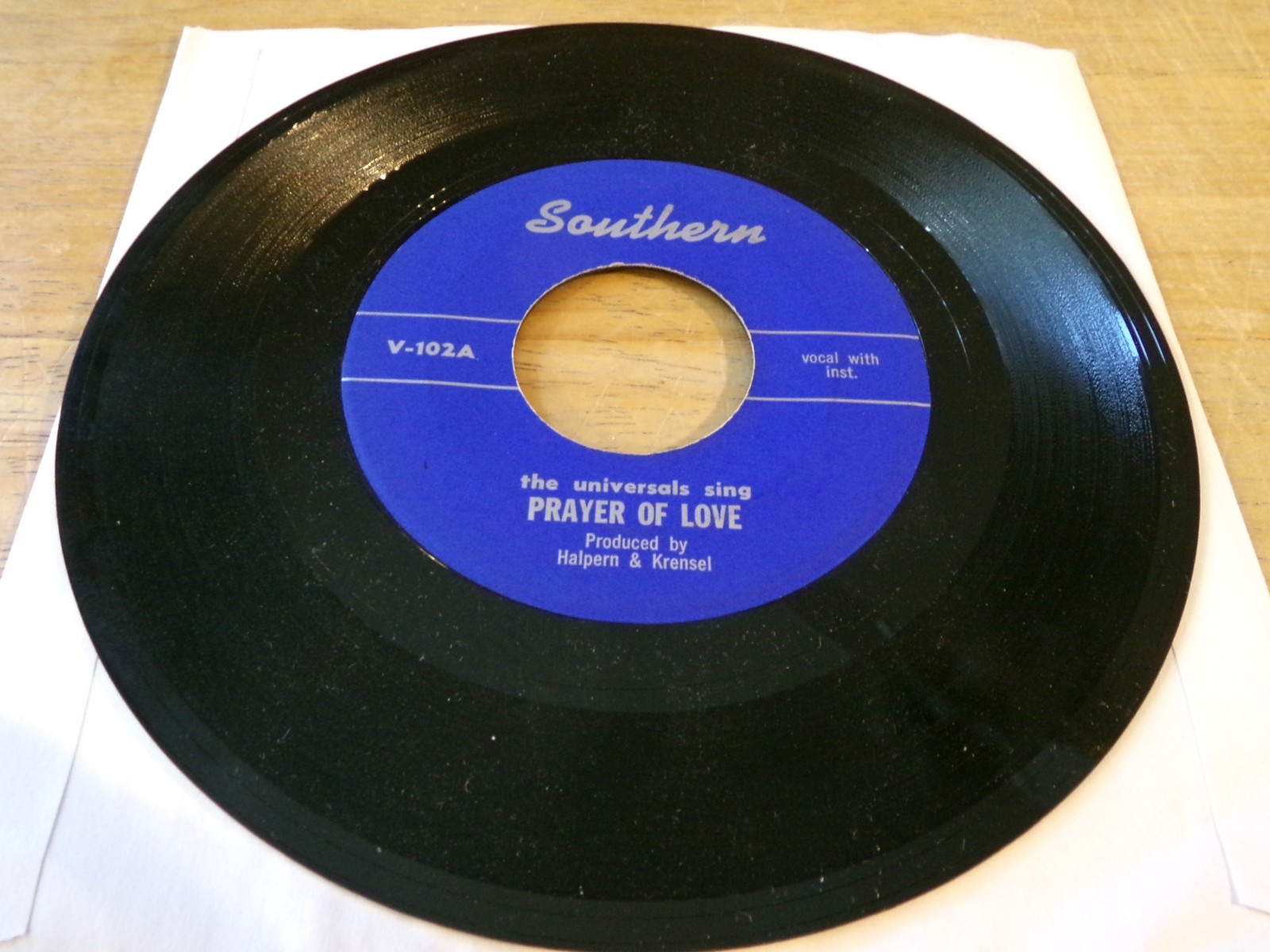 The Universals 45 – Prayer of Love – Southern V-102 repro
