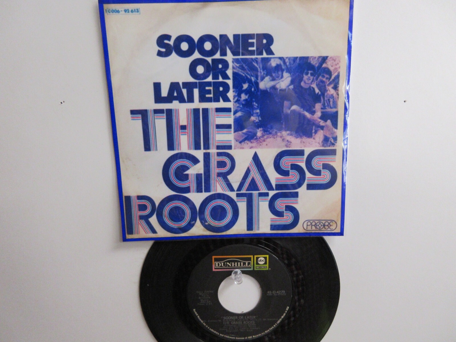 💥 ‘ THE GRASS ROOTS ‘ HIT 45 + PICTURE [ SOONER OR LATER ] 1971 ! 💥