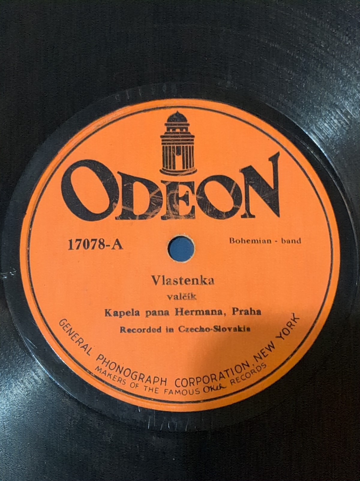78 RPM Odeon Okeh Lot Of 9 17002-17283 Polka Czech Pochod Double Sided