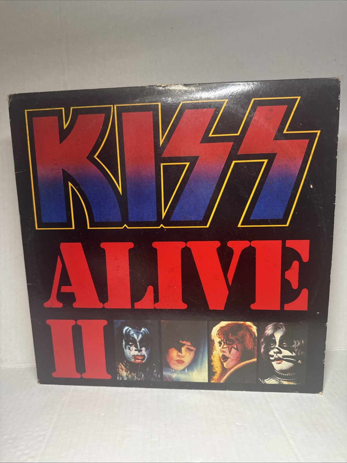 KISS Alive II Live Concert Double Vinyl 2 LP Record Album 1977 G-VG