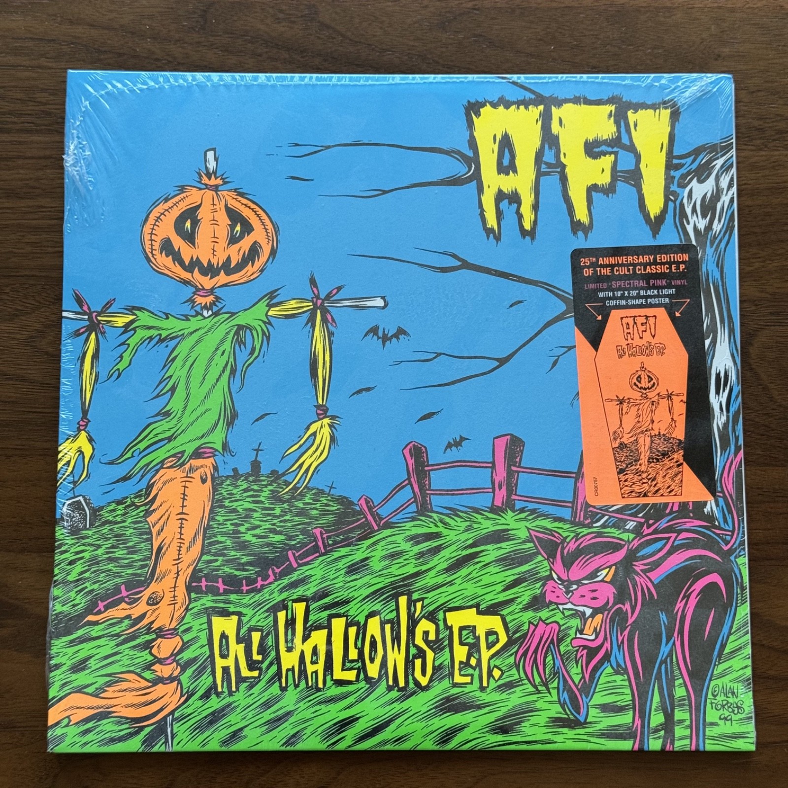 AFI – All Hallow’s E.P. – 🩷 Spectral Pink 25th Anniversary 10″ EP Poster New ✅