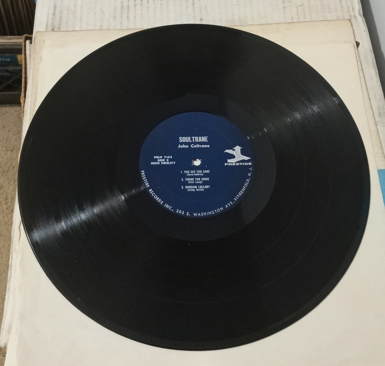 JOHN COLTRANE Vinyl Lp SOULTRANE Prestige Records1958 MONO PRLP-7142