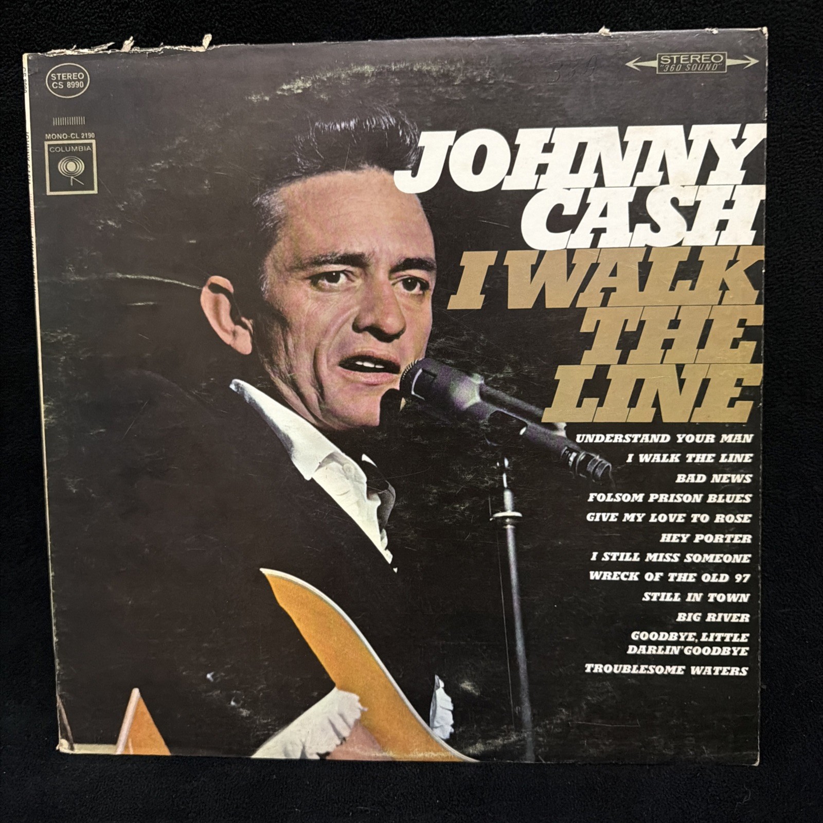 Johnny Cash I Walk The Line LP Vinyl Record CS 8990 Stereo Columbia 360 Sound