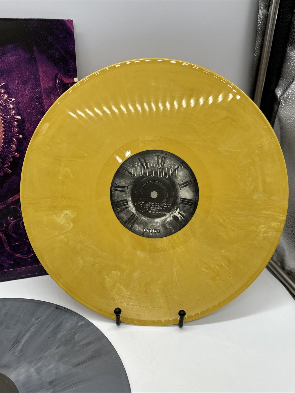 The Caitiff Choir [LP] by It Dies Today (Vinyl, Dec-2008, 2 Discs) Yellow & Gray