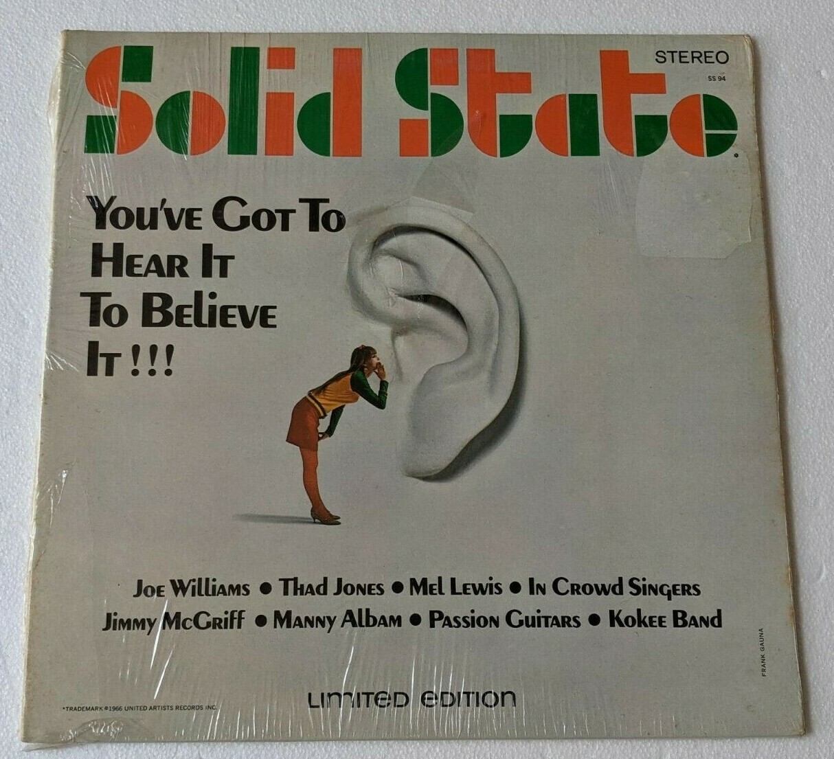 Solid State You’ve Got To Hear It To Believe It Vinyl Record LP NEW SEALED SS 94