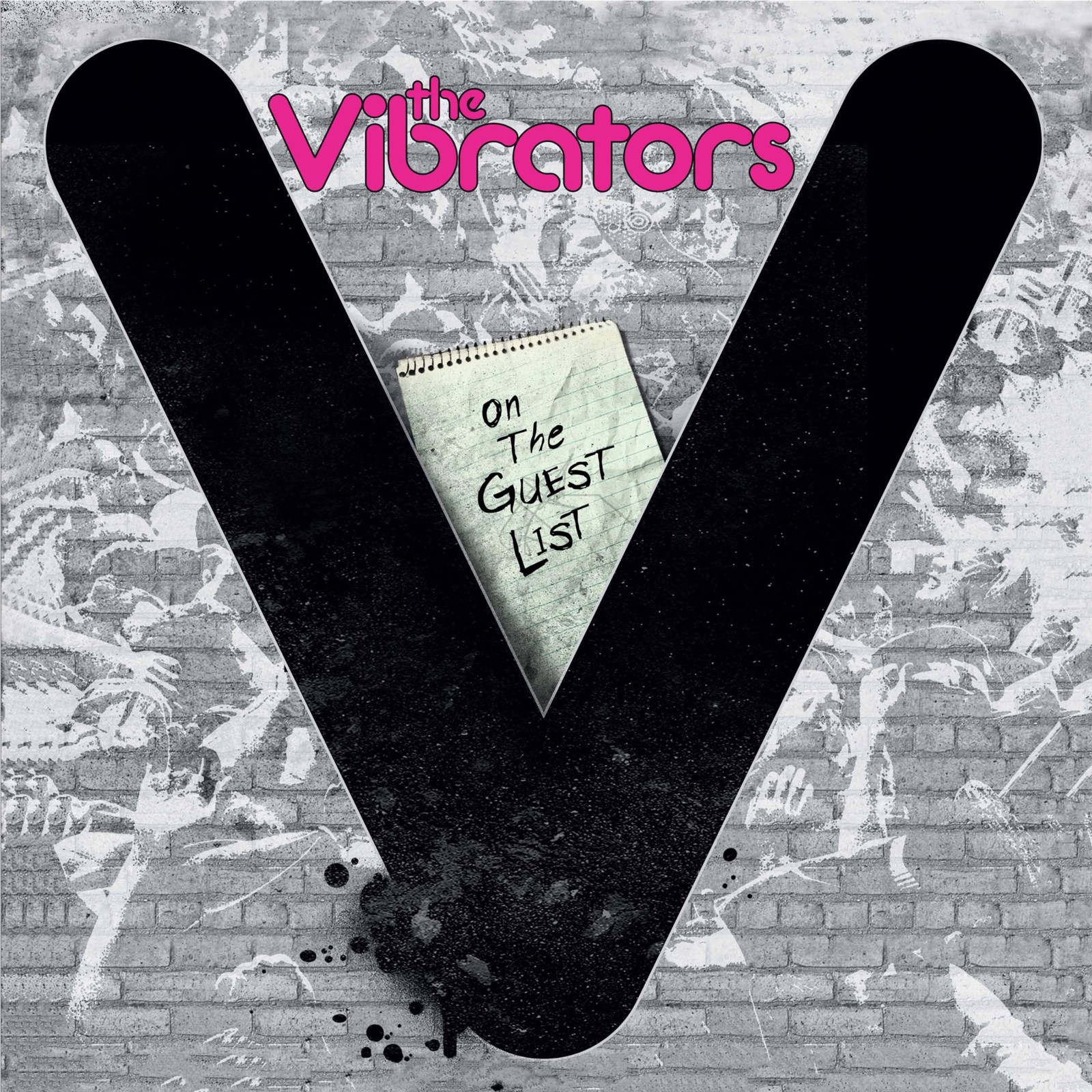 VIBRATORS ON THE GUEST LIST PINKBLACK SPLATTER VINYL LP